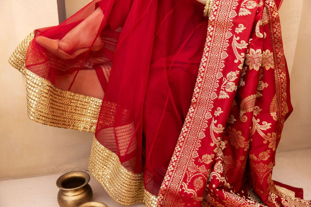 Red Anarkali Suit | SK Designs | Design 4