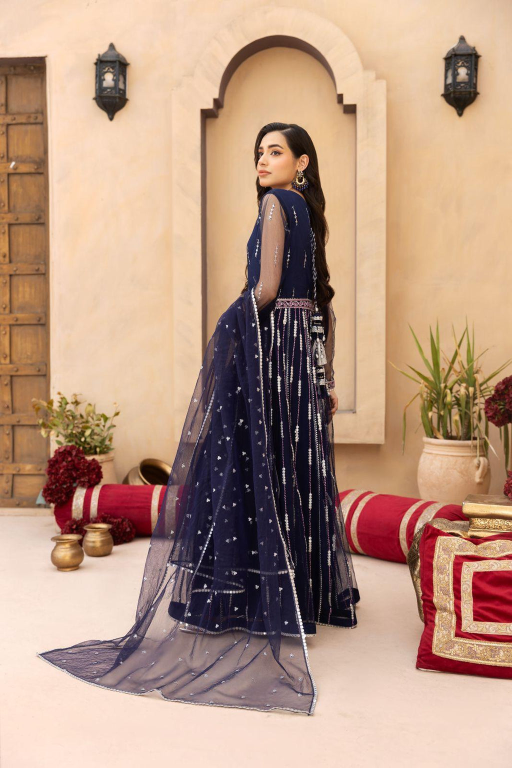 Navy Blue Dress | SK Designs | Design 6