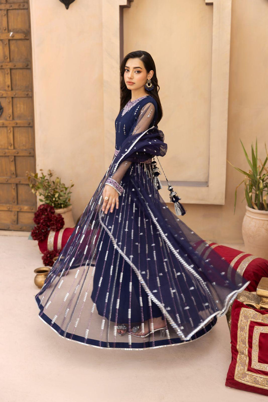 Navy Blue Dress | SK Designs | Design 6