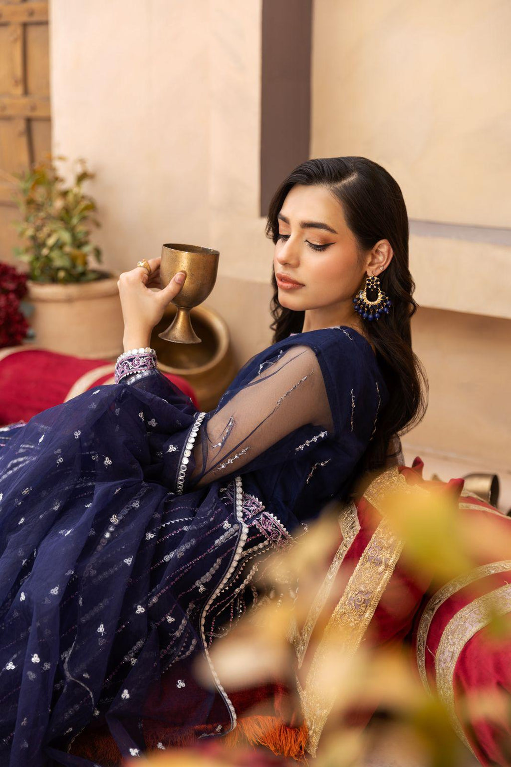 Navy Blue Dress | SK Designs | Design 6