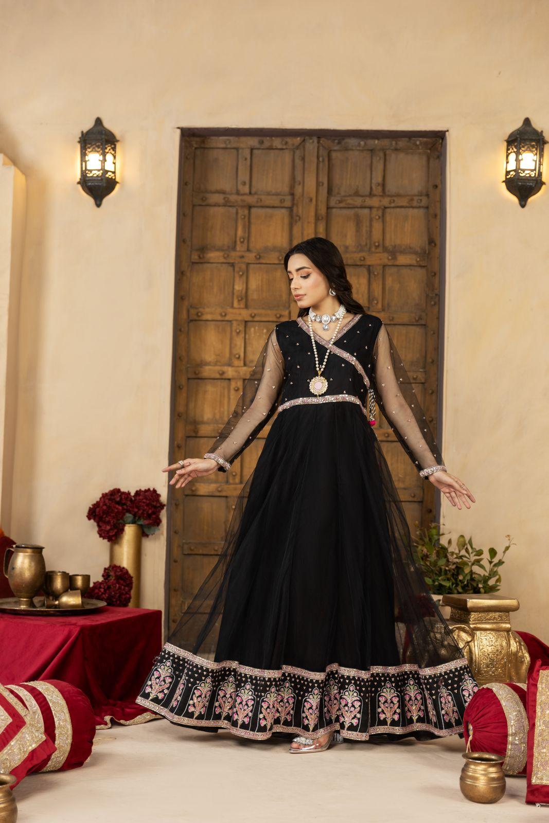 Black Anarkali Frock | SK Designs | Design 7