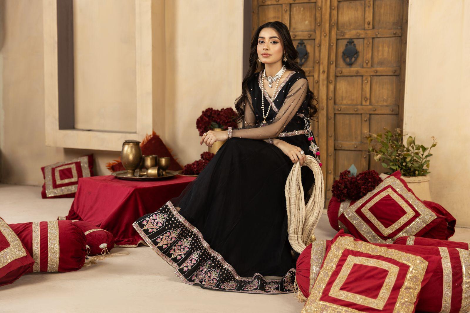 Black Anarkali Frock | SK Designs | Design 7