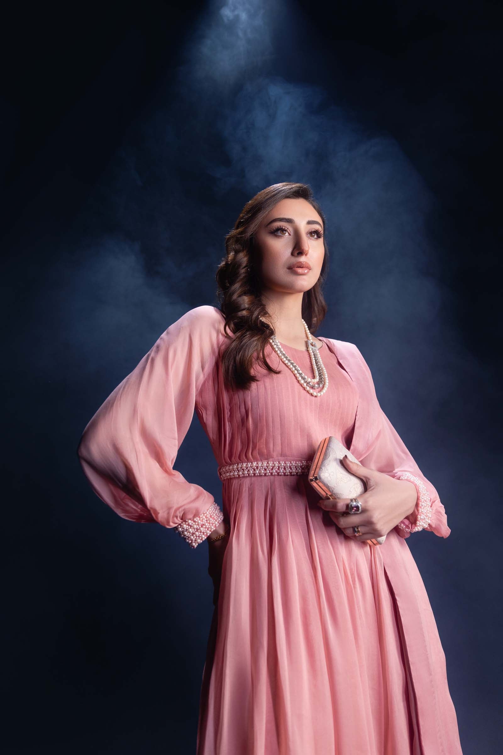 Pink Ombre Maxi Dress 3 Piece Suit | Enchanté | Mysie