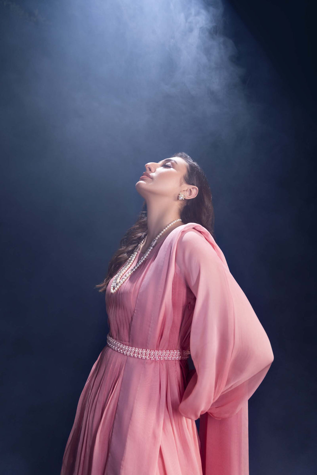 Pink Ombre Maxi Dress 3 Piece Suit | Enchanté | Mysie