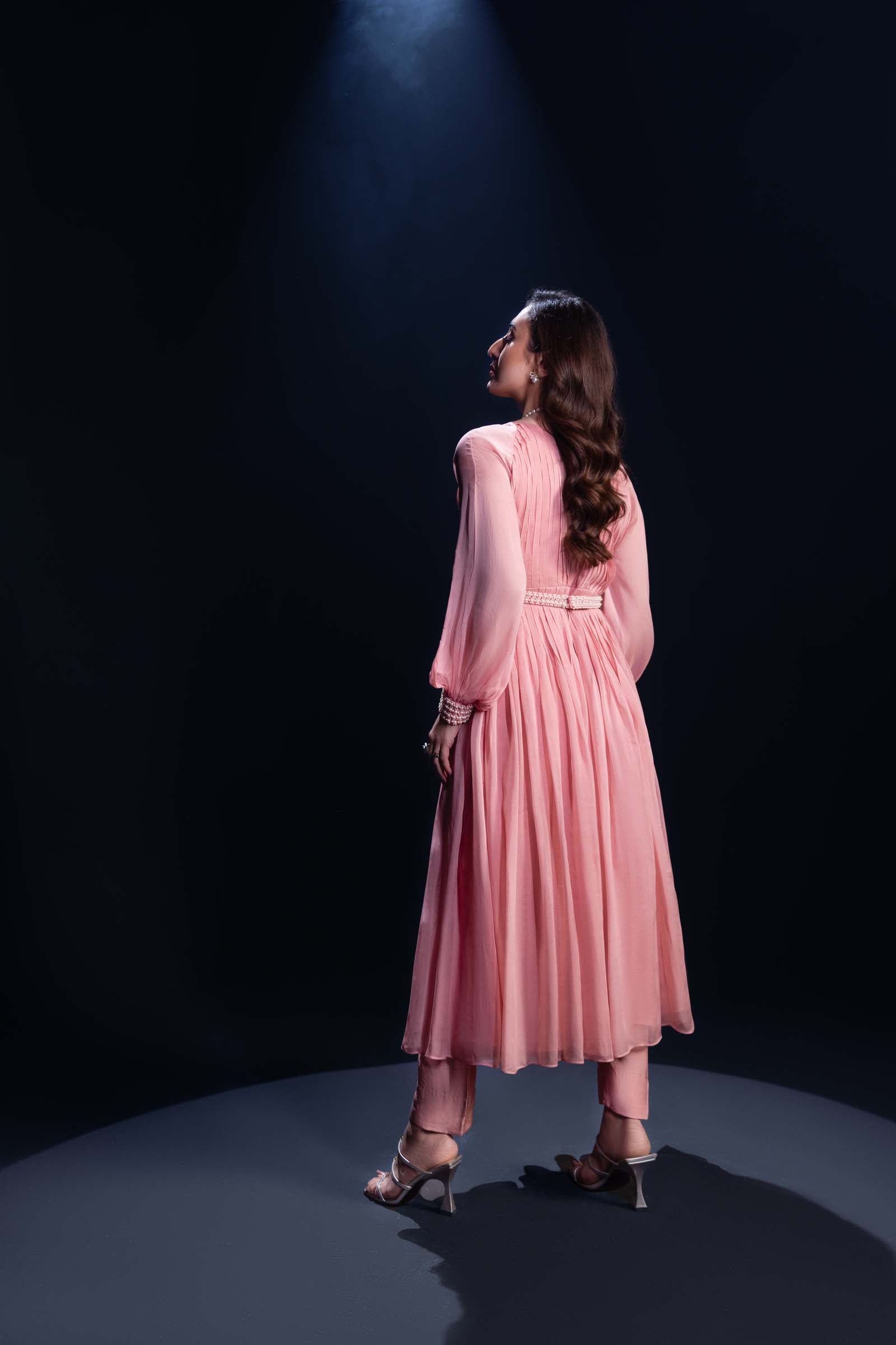 Pink Ombre Maxi Dress 3 Piece Suit | Enchanté | Mysie