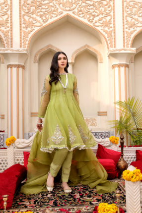 Green Adda Work Formal 3 Piece Suit | Mumtaz | Nur Jahan