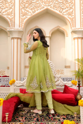 Green Adda Work Formal 3 Piece Suit | Mumtaz | Nur Jahan