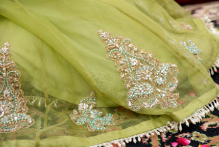 Green Adda Work Formal 3 Piece Suit | Mumtaz | Nur Jahan