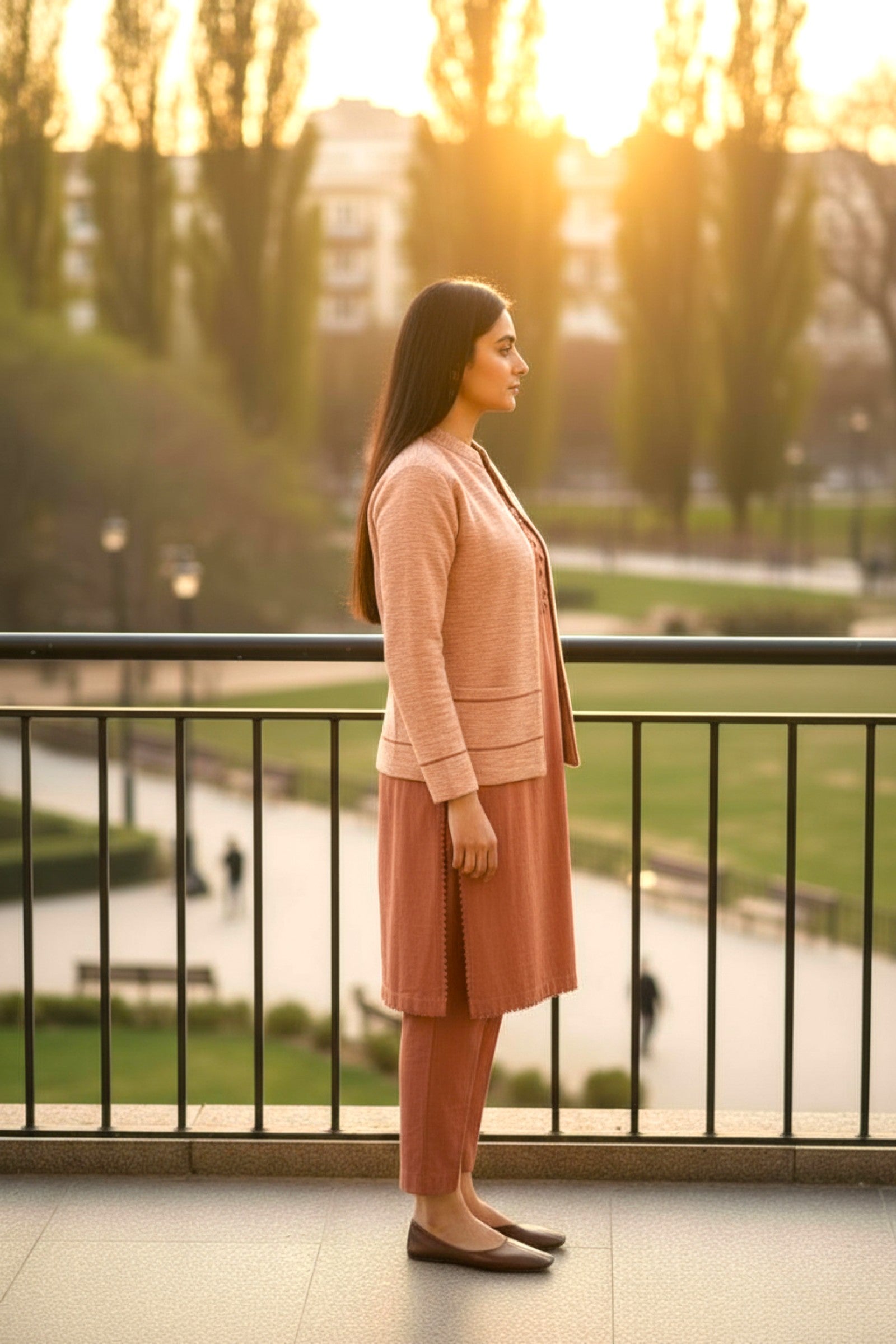 Pink Jacket 3 Piece | Khaddar Edit ’25 | Mehreen